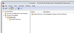 Console1 - [Console RootSecurity TemplatesDSecurity]