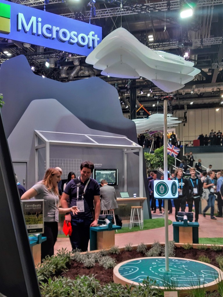 The AI showcase on expo floor at Future Decoded